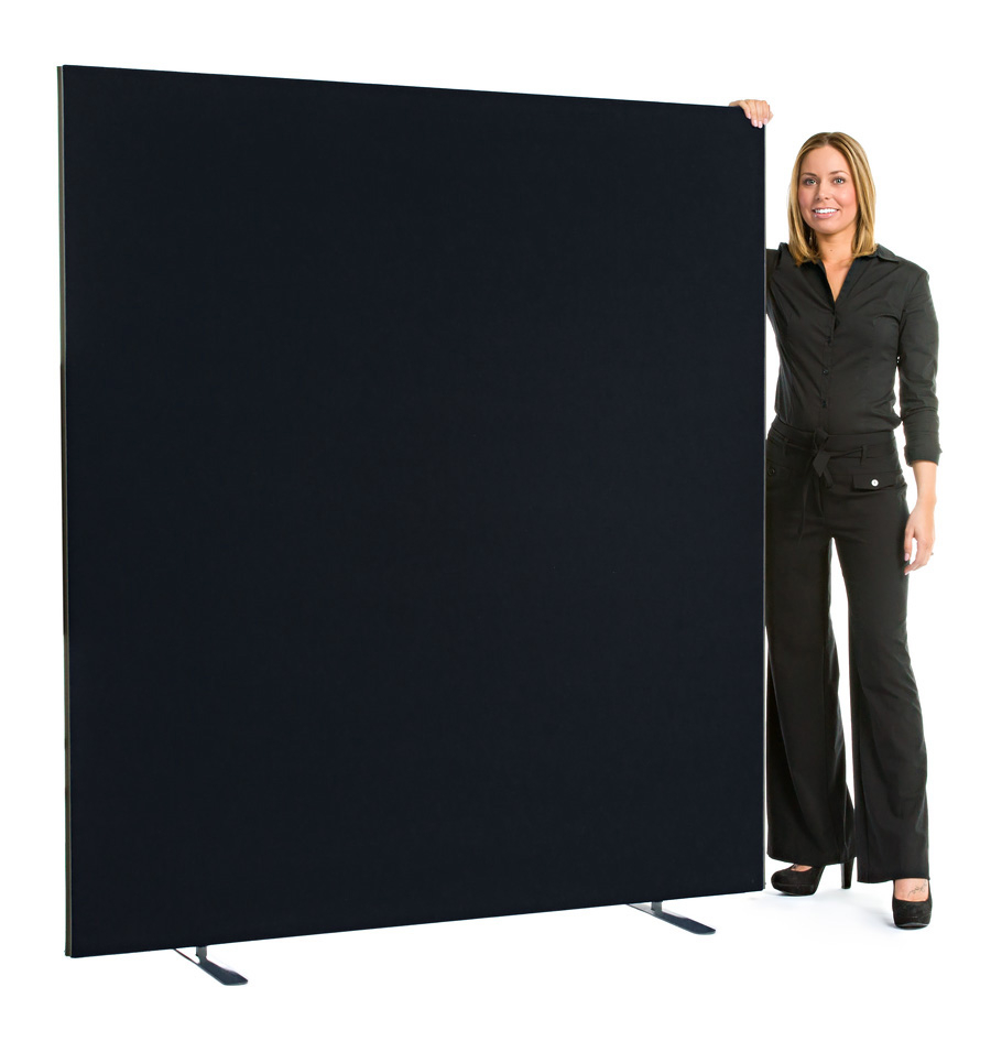 1800mm High Black Speedy Office Screen
