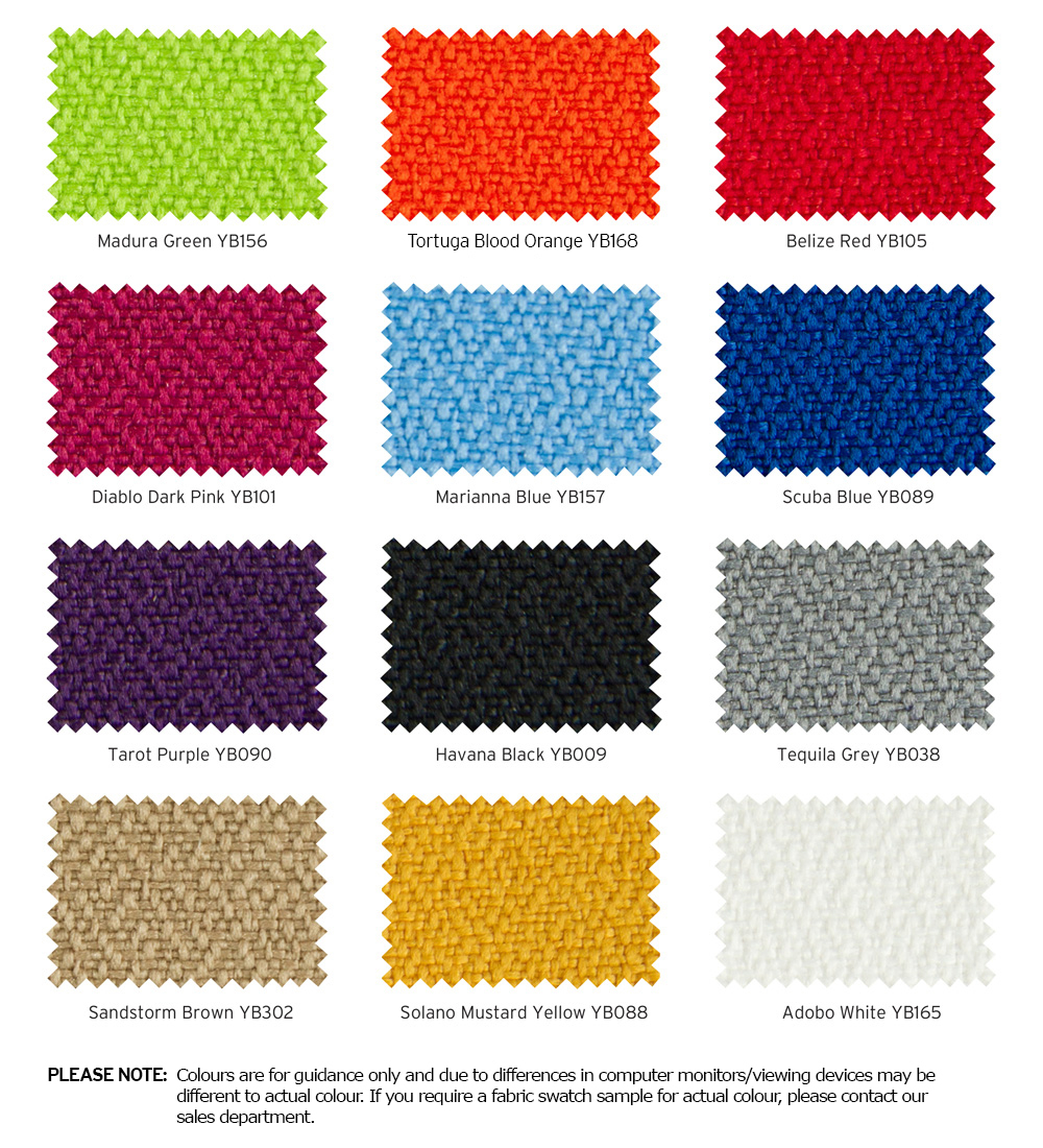 Choice of 12 Fabric Colours for Premium Office Screen