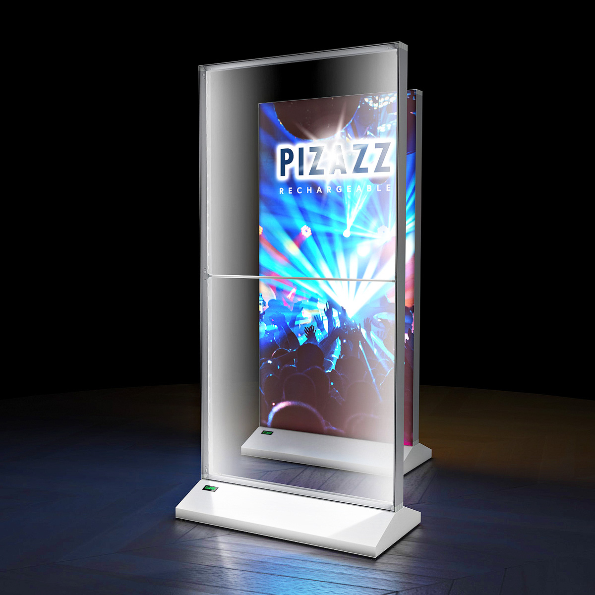 PIZAZZ® Rechargeable Battery Powered LED Lightbox Displays