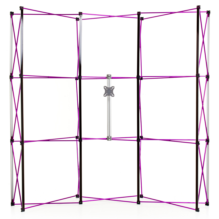 Pop Up Stand TV Mount Connects to Aluminium Scissor Frame (3x3 Shown in Picture)