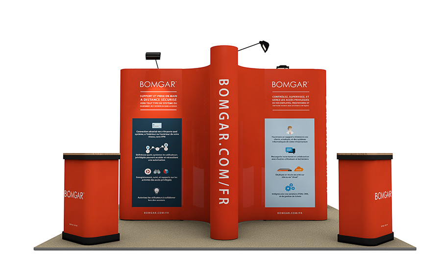 4m x 4m Linked Pop Up Display Island