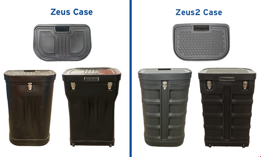 Zeus And Zeus2 Wheeled Transportation Case Differences