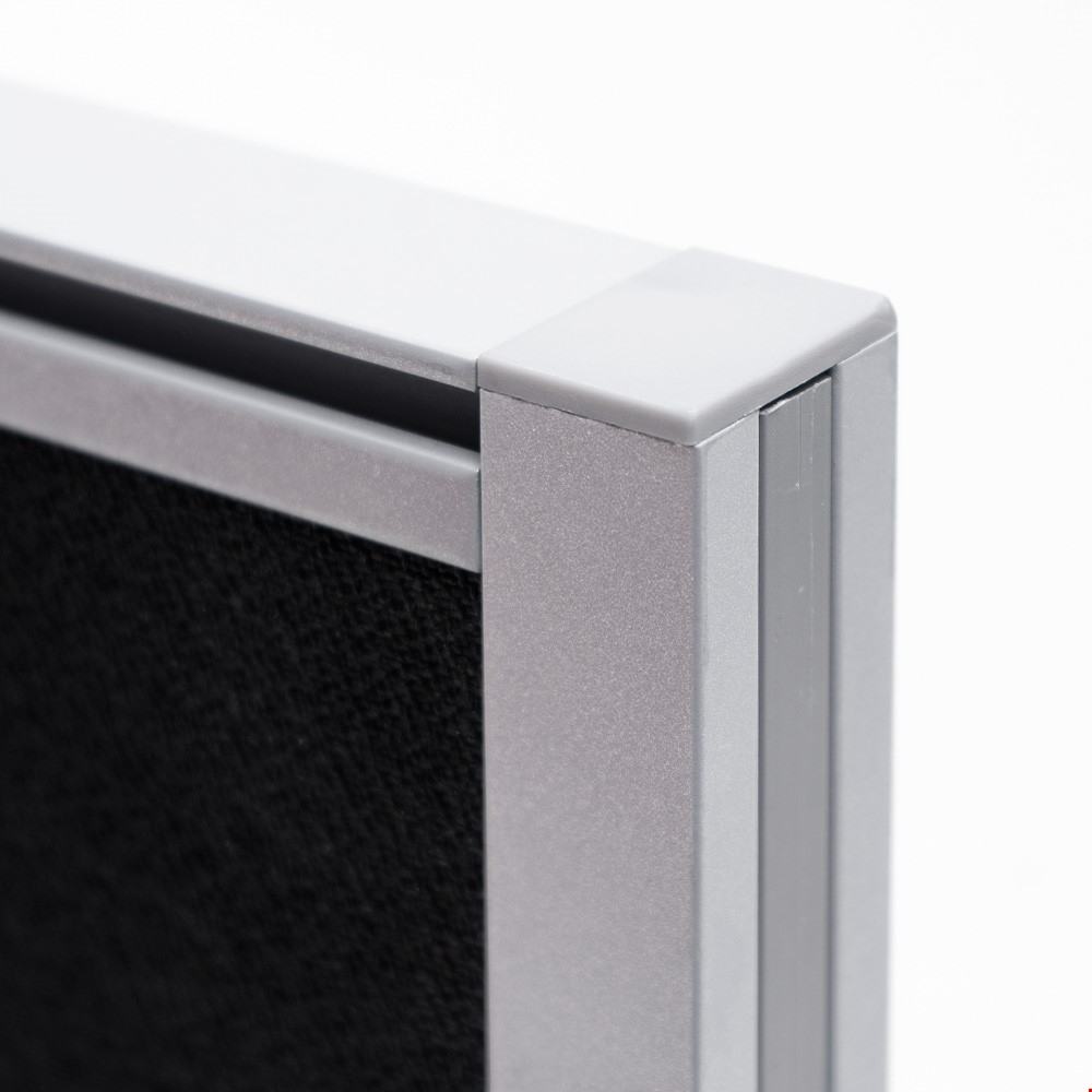 Premium Acoustic Screens Feature Aluminium Frame Feature Cap for Neat Finish - These Simply Pull Off to Remove The Finishing/Linking Strips
