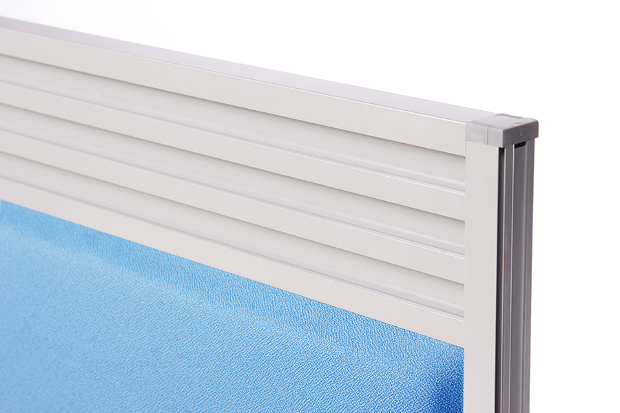 Close Up of Triple Tool Rail on Office Desk Screen