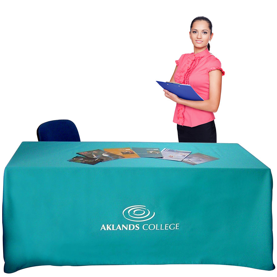 Printed Table Cloths With Logo For Exhibitions & Trade Shows