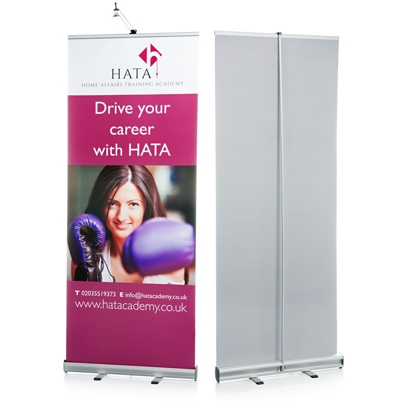 Pull Up Banner Grasshopper with Polyester Stoplight Print Media