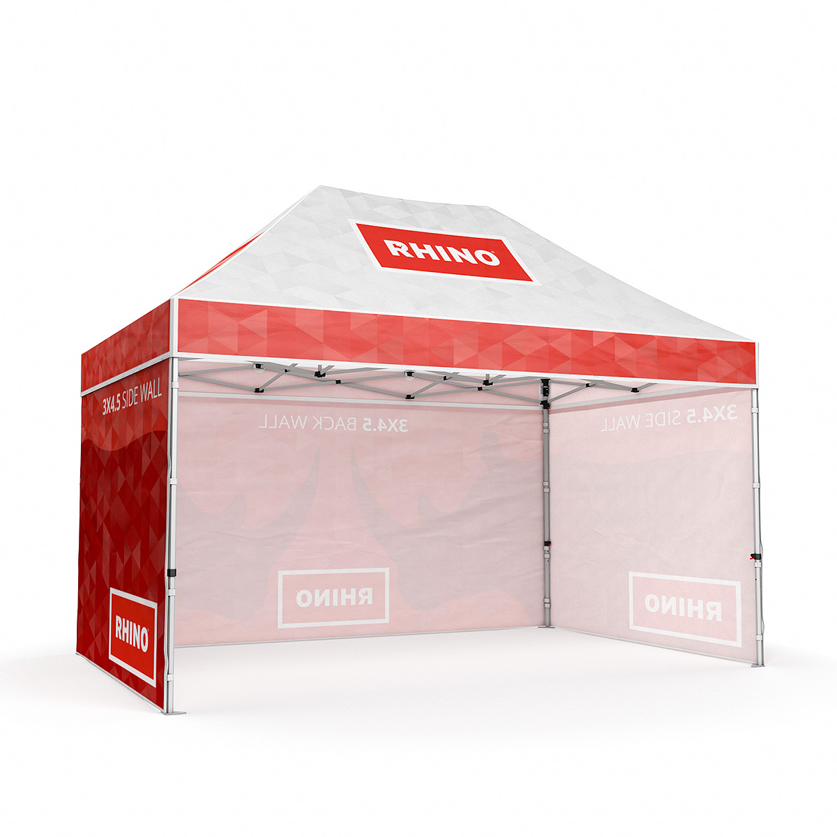 RHINO® Exhibition Tent 3m x 4.5m With Three Fully Printed Walls