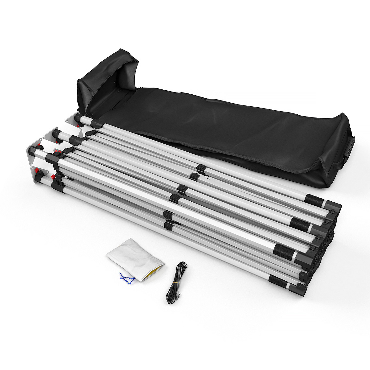 RHINO® 3m x 6m Aluminium Frame Is Complete With Anchoring Set And Wheeled Transport Bag