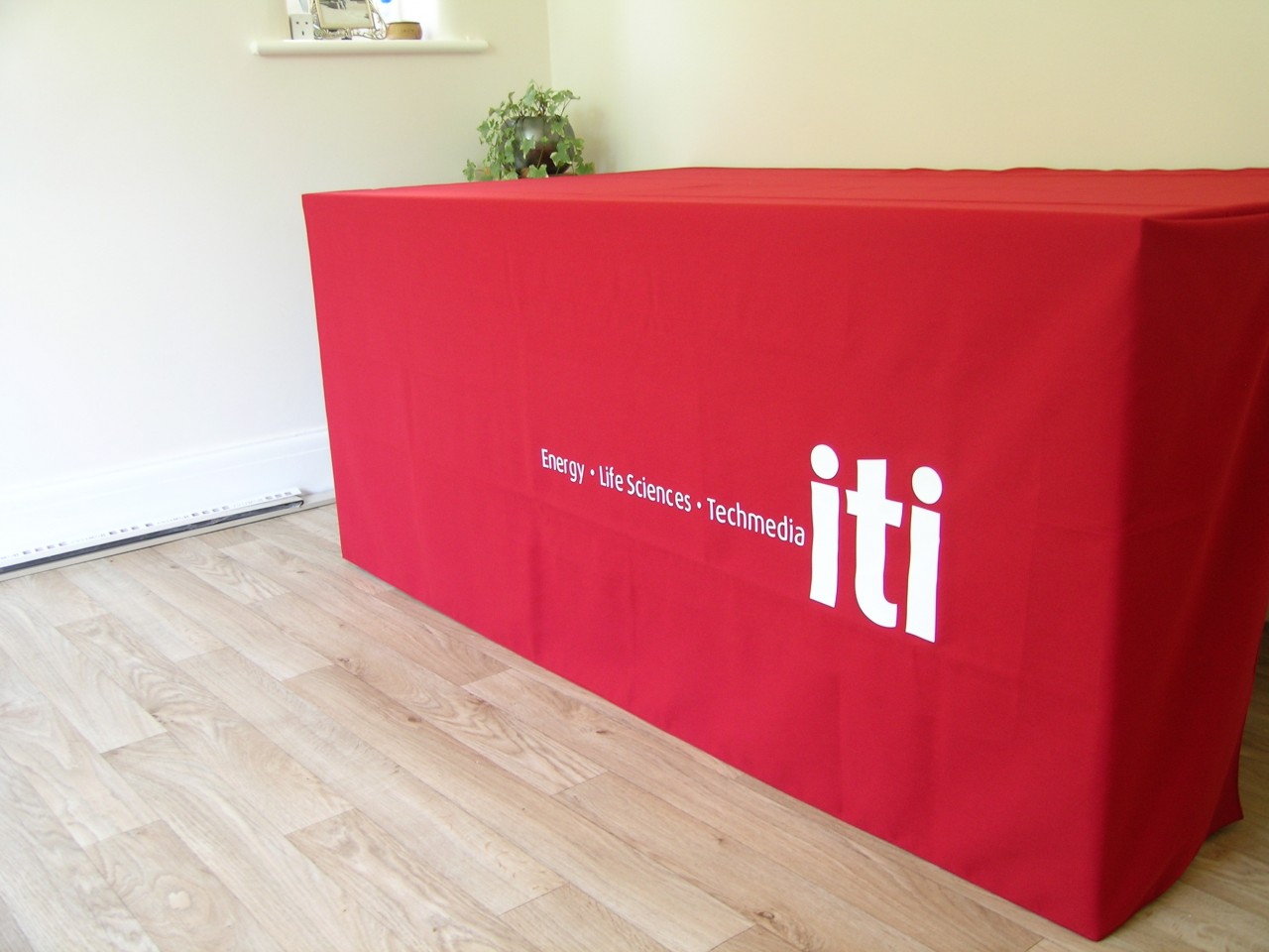 Red Printed Tablecloth