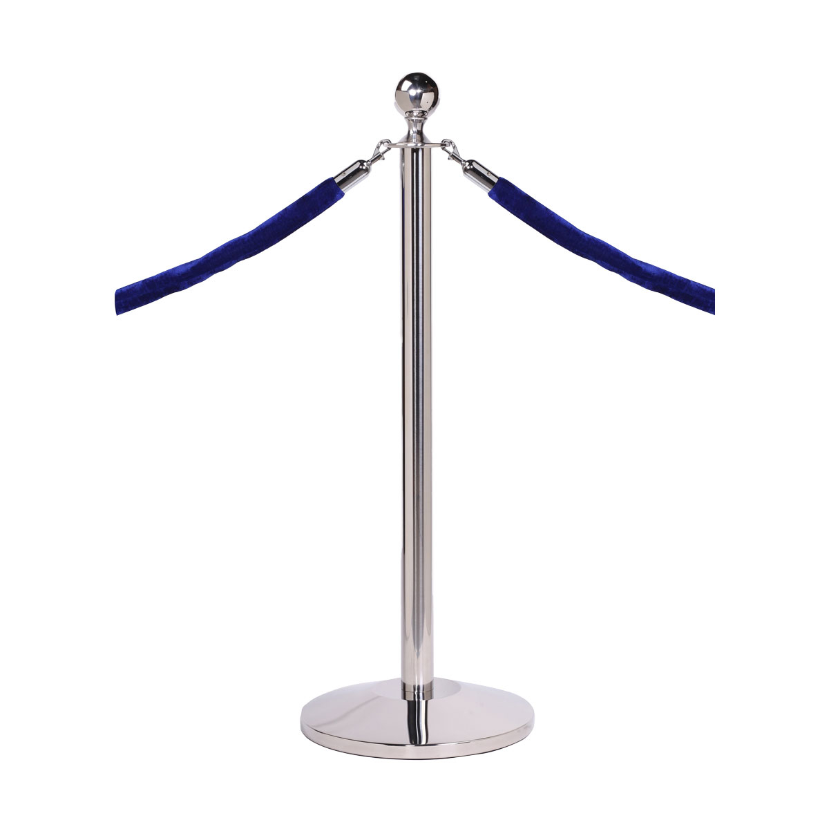 RopeMaster Stand And Rope Barriers With Polished Stainless Steel Finish Ball Top