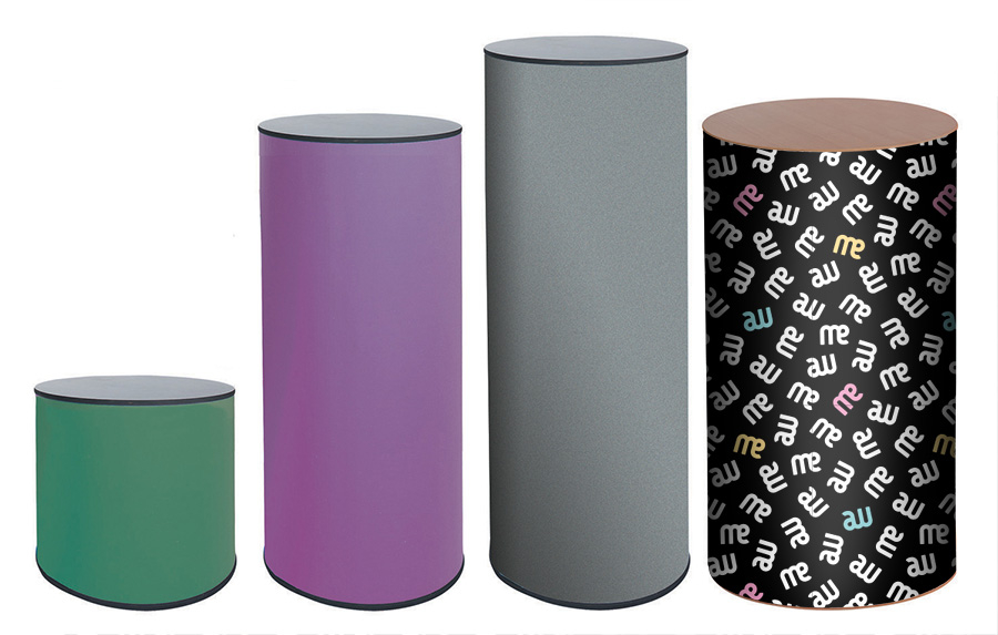 Round Display Podiums Ideal for Product Display