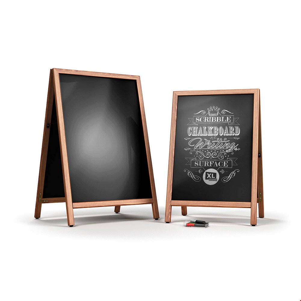 SCRIBBLE<sup>®</sup> Slide-In Double Sided Chalkboard Sign