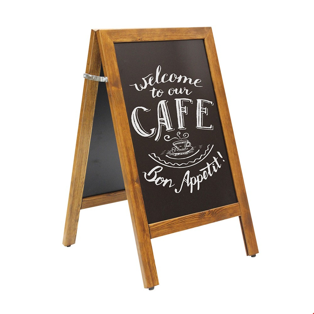 SCRIBBLE® Wooden Chalkboard Pavement Sign - Small