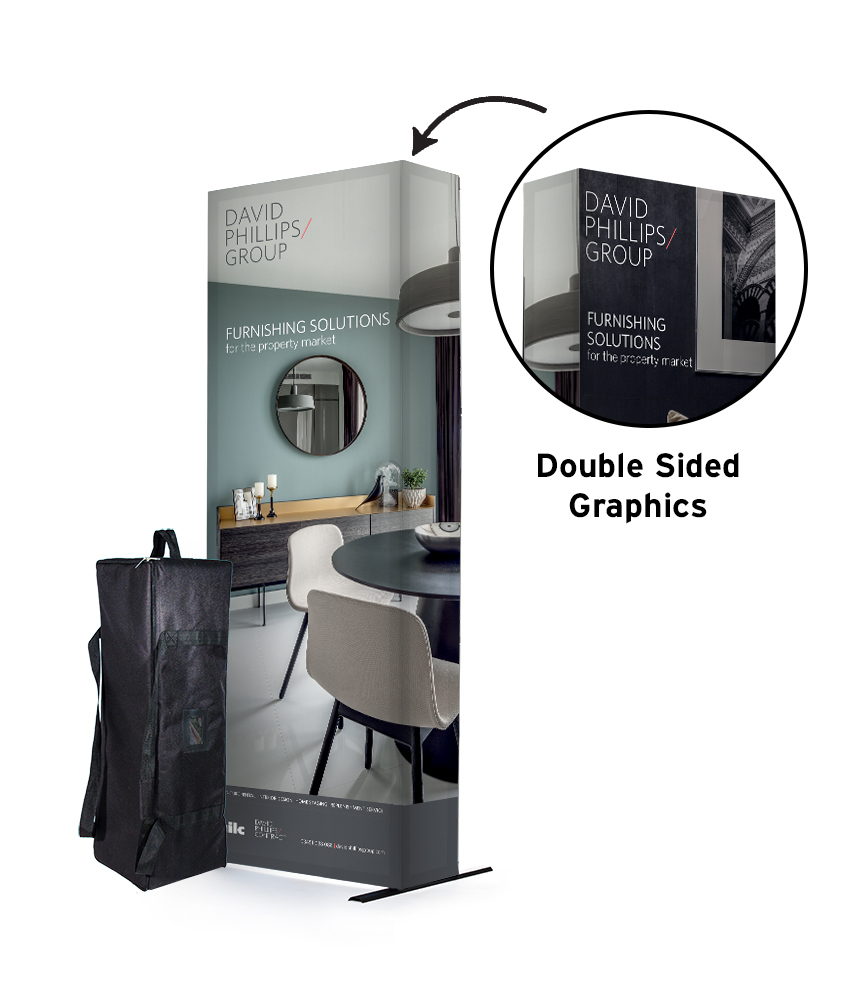 SEG 3x1 Fabric Exhibition Stand Double Sided