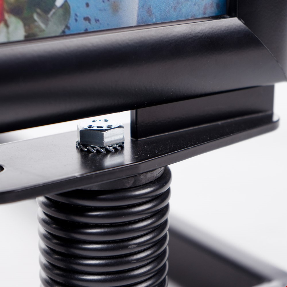 SIDEWALKER® Outside Shop Swing Sign Board Has Metal Coil Spring That Keep The Sign Board Stable In Windy Weather
