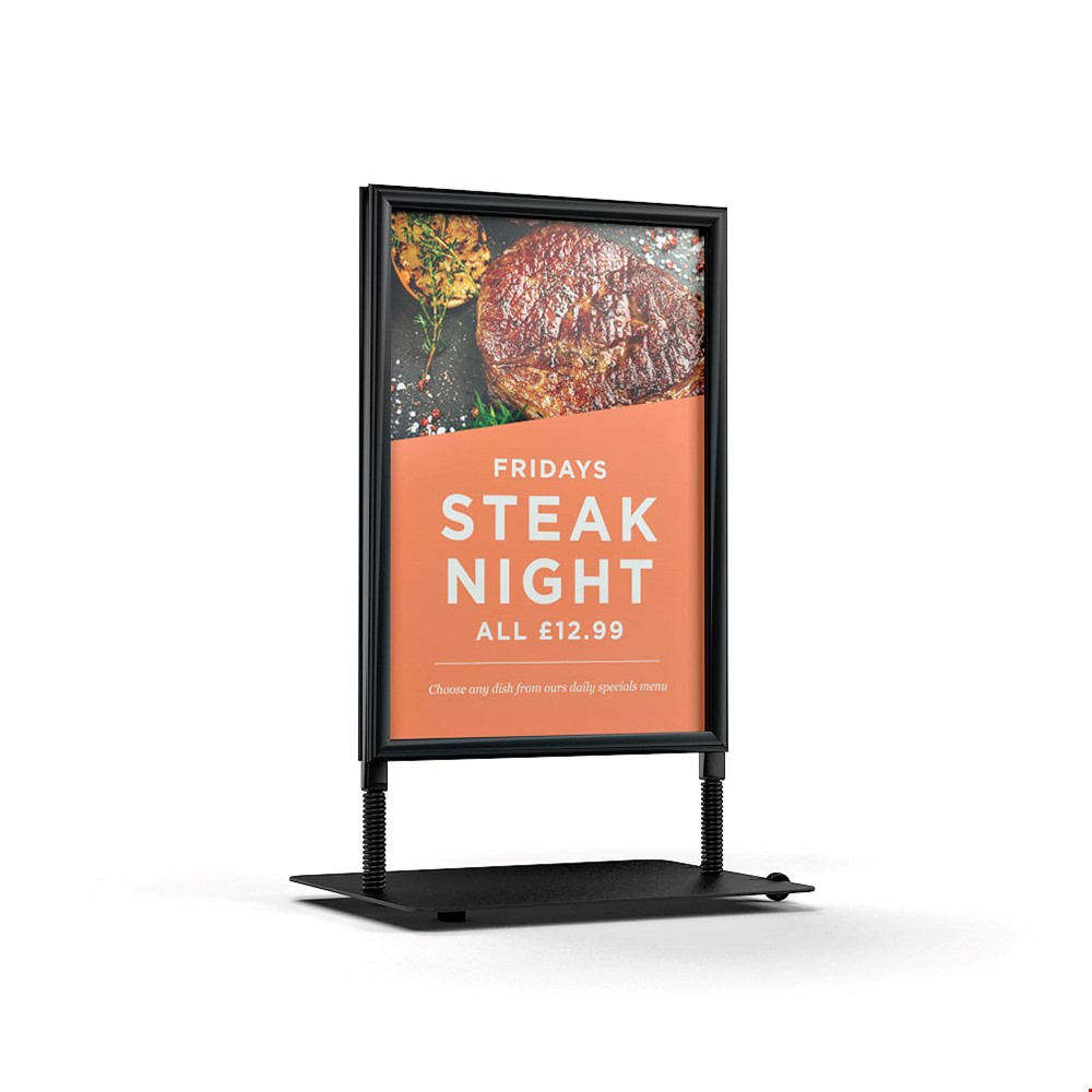 SIDEWALKER® Rolling Pavement Outdoor Signage Board A1 With Double Sided Posters (Optional)
