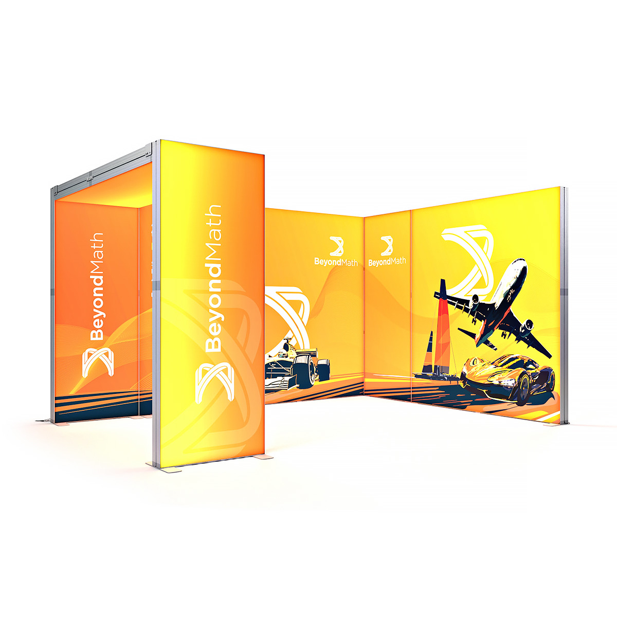 SKYBRIDGE® Exhibition Stand LED Lightbox Ceiling Archway 4x3