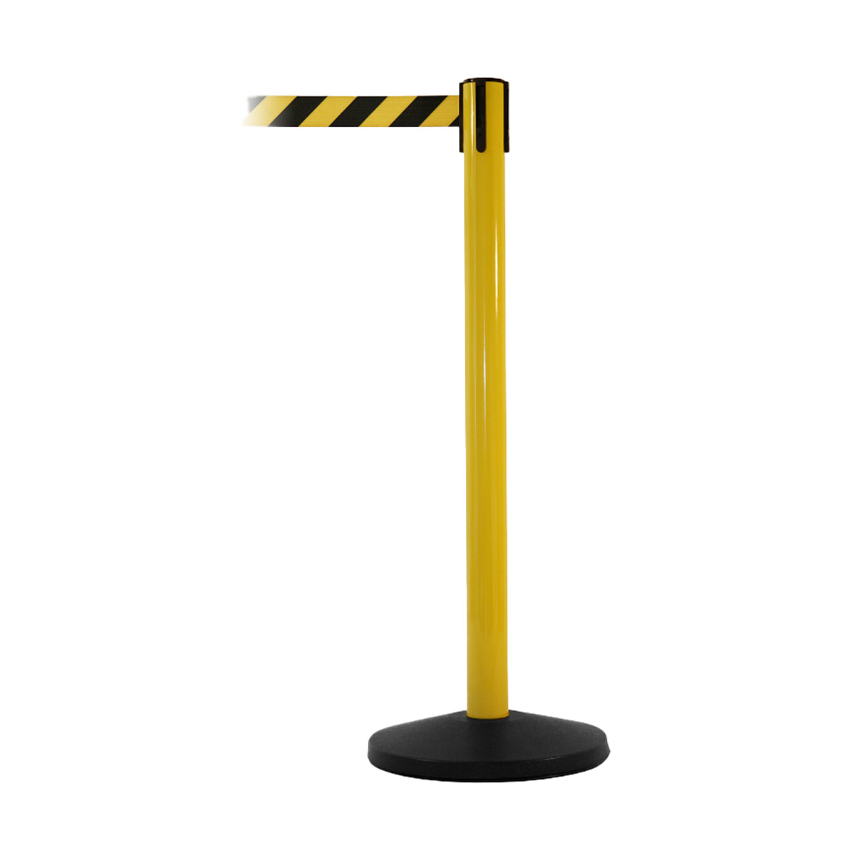 SafetyMaster Retracting Safety Barriers With Chevon High Visibility Tape