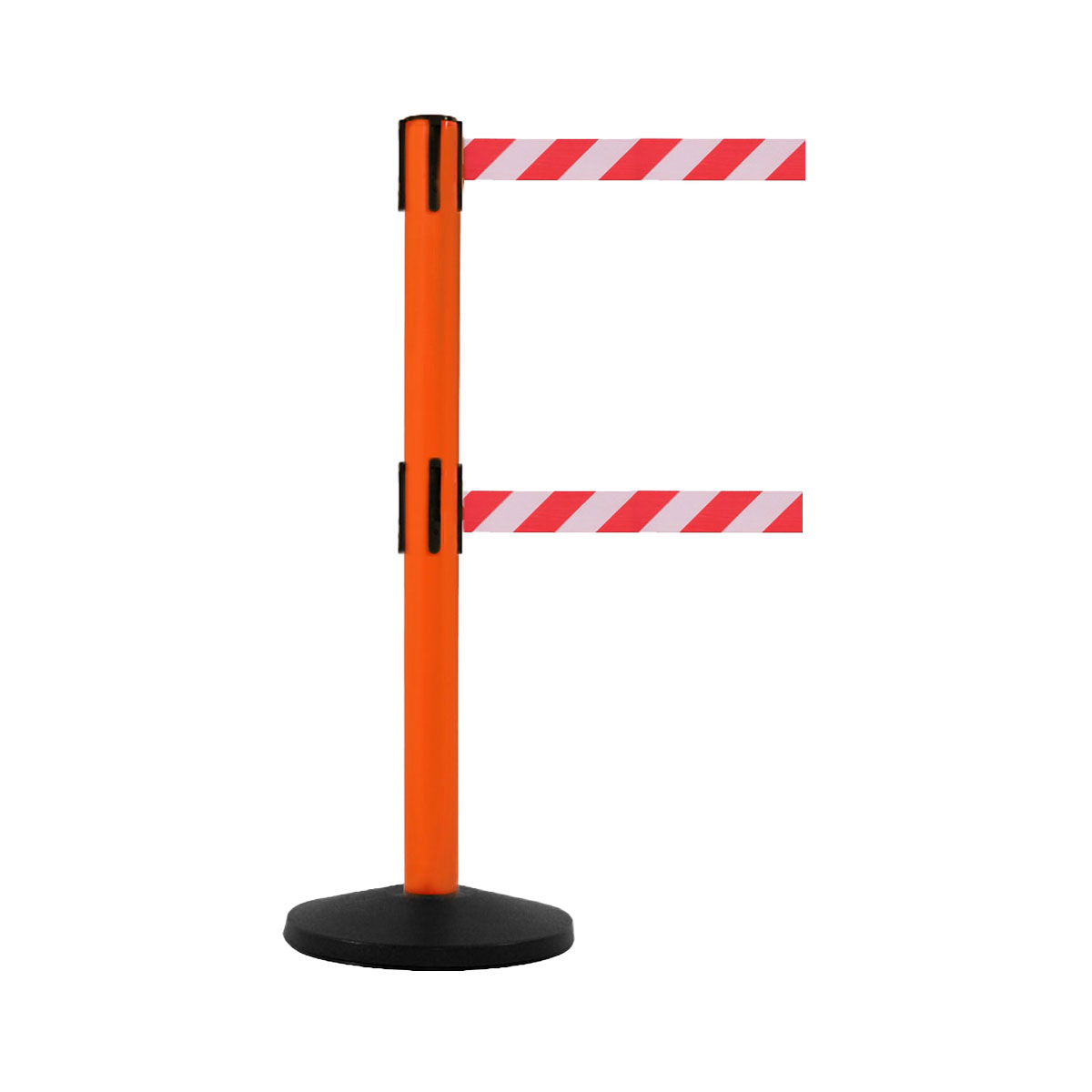 SafetyMaster Twin Belt Safety Barriers - High Visibility Safety Barriers