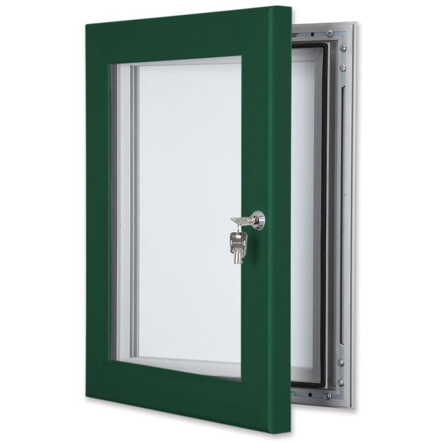 Secure Lockable External Notice Board Coloured Frame