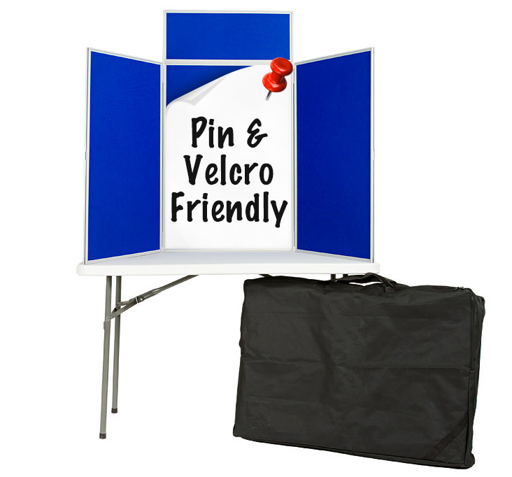 Pinnable Senior Table Top Display Board complete with Carry Bag and Header