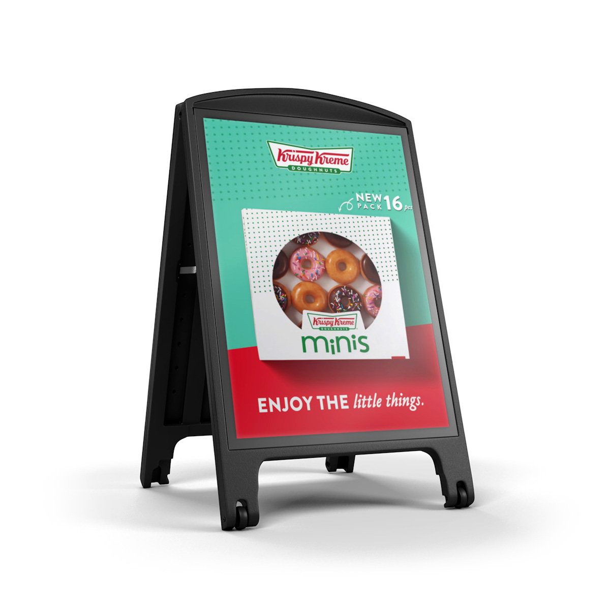 SIGNAL Double Sided Outdoor A-Board Street Sign Poster