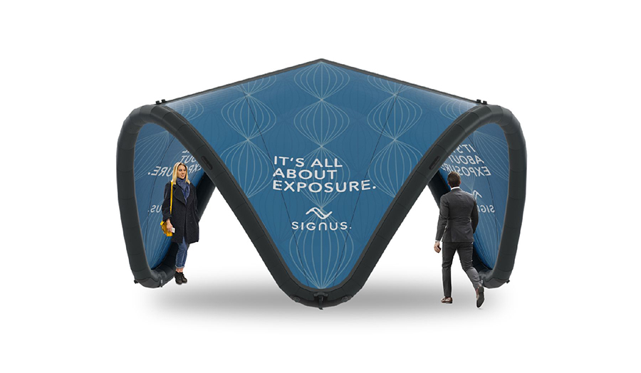 Signus ONE Custom Printed Inflatable Pavilion