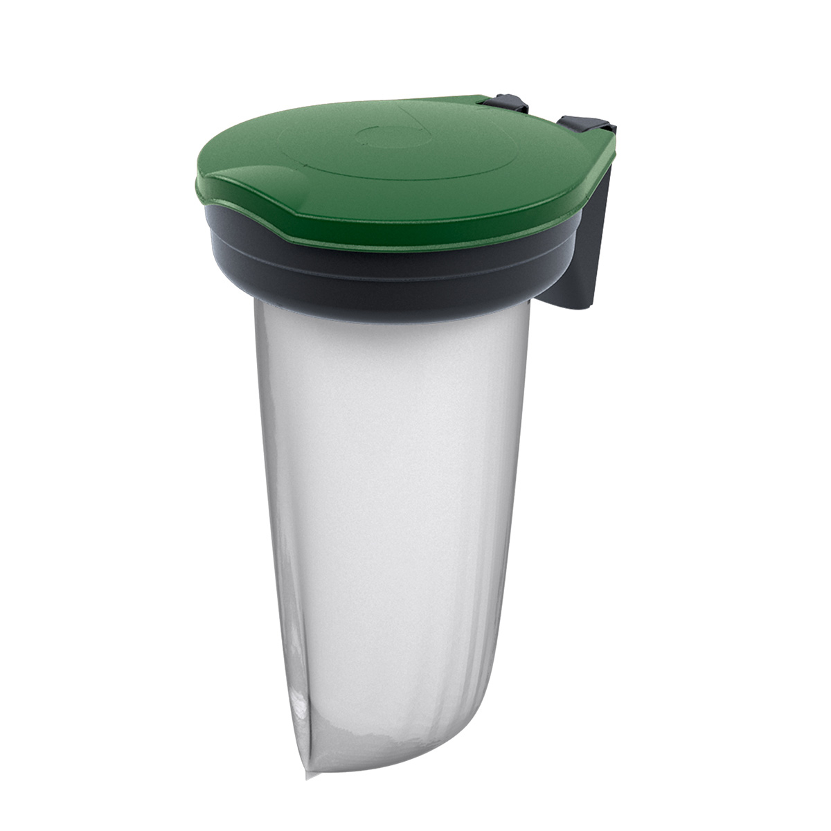 Skipper™ Barrier Recycling Bin Green Lid - Ideal For Waste Management At Events