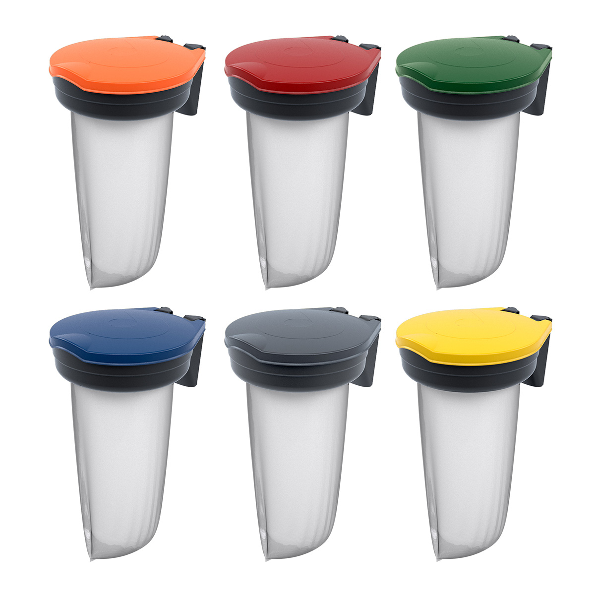 Skipper™ Barrier Recycling Bins Are Available in Six High-Visibility Colour