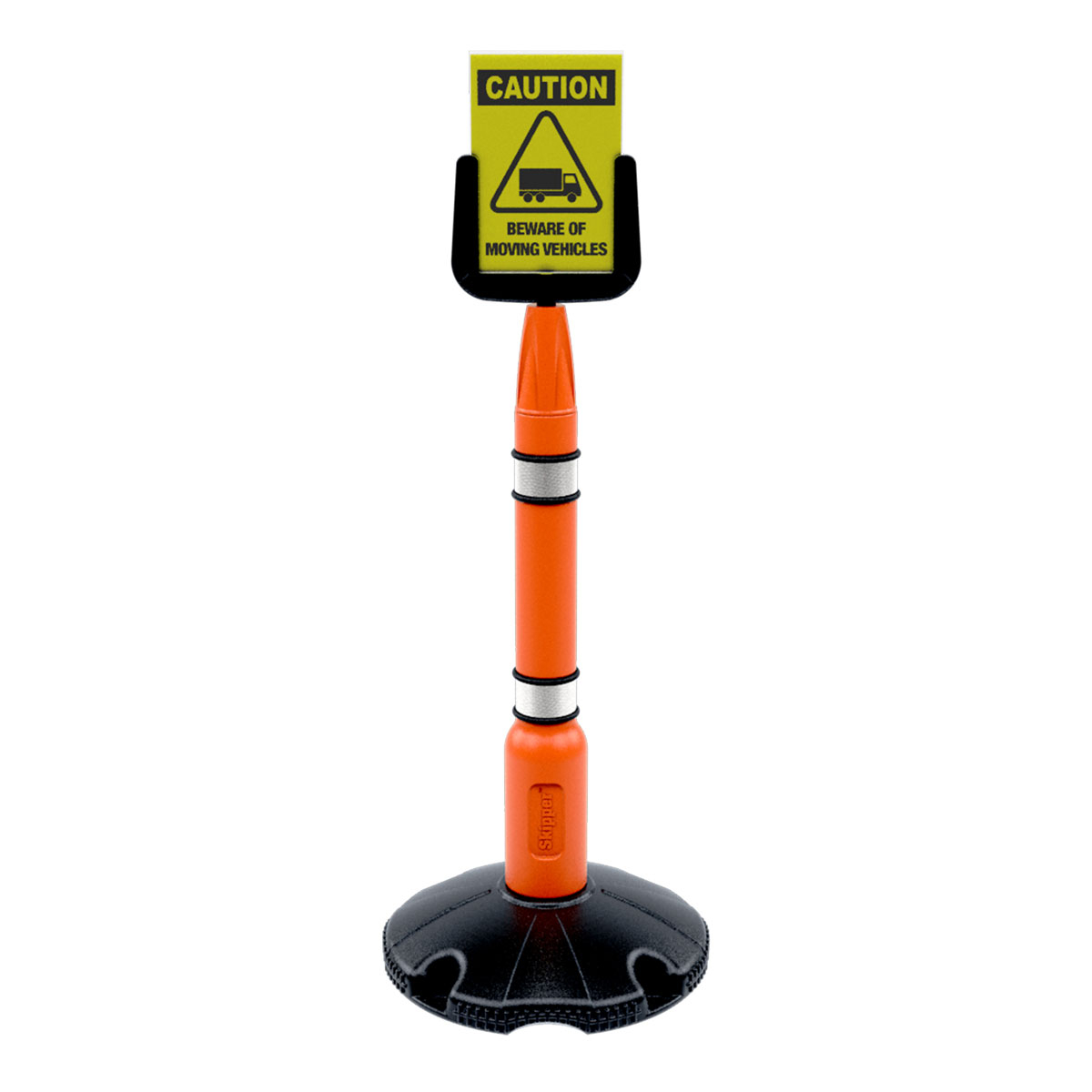 Skipper™ Safety Barriers Post Cap is Compatible With Post System And A4 Sign Holder