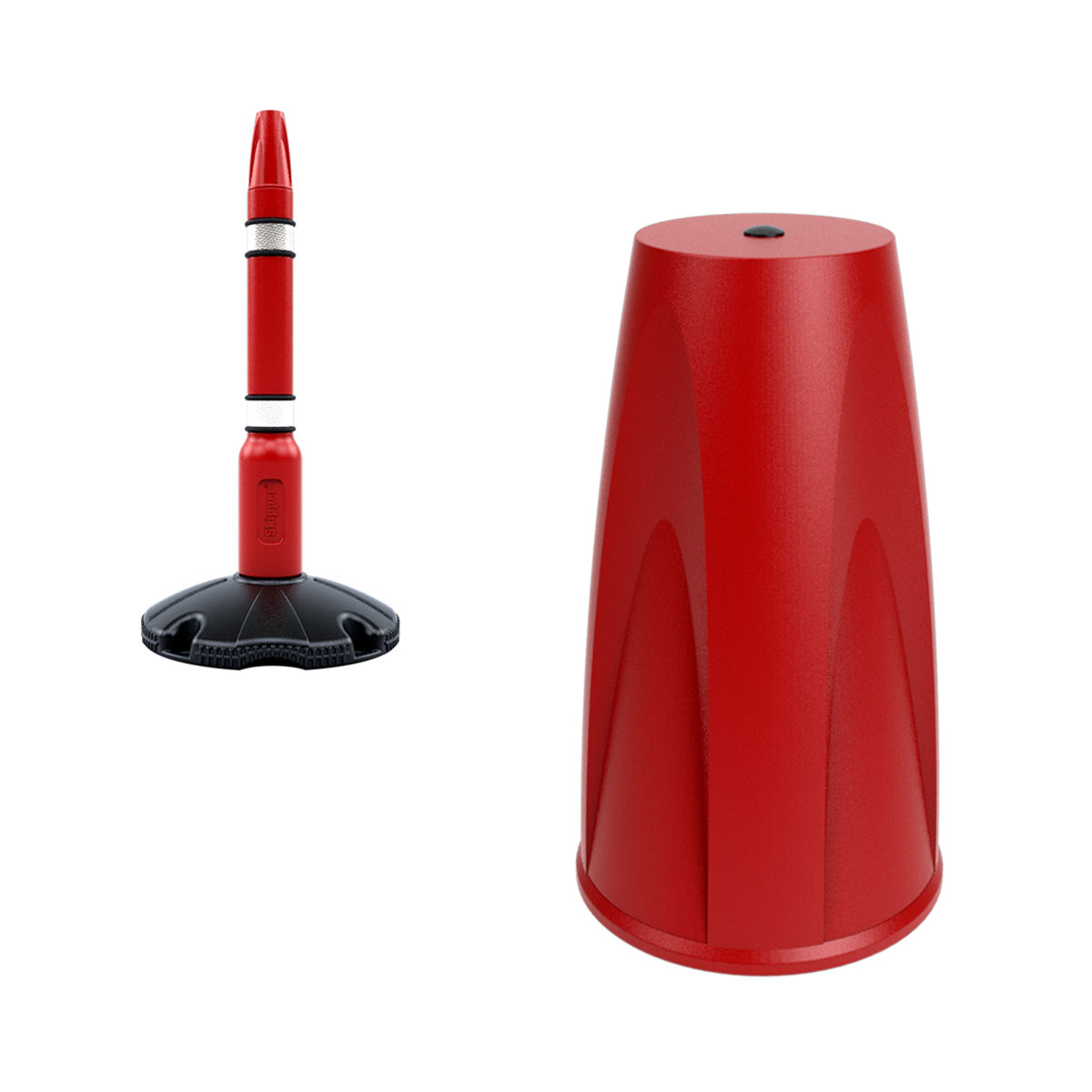 Skipper™ Safety Barriers Post Cap in Red