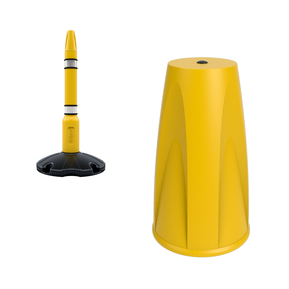 Skipper™ Safety Barriers Post Cap in Yellow
