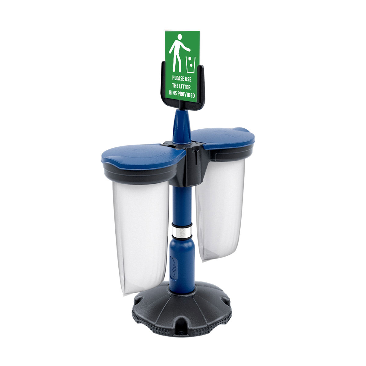 Skipper™ Safety Station With 2x Recycling Bins