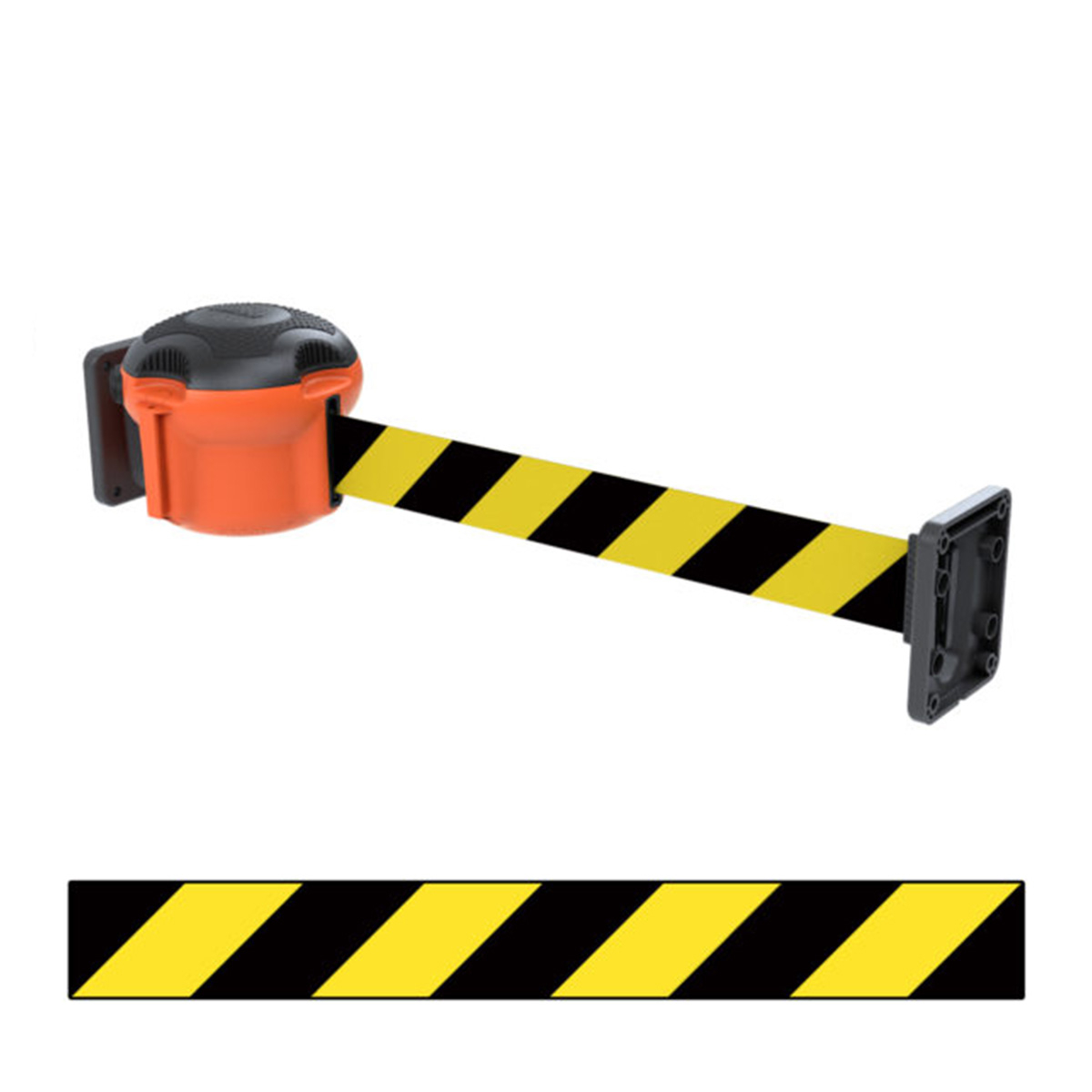 Skipper™ Wall-Mounted Retractable Barrier Kit. Affordable & Easy To Use. 9m Long Hi Vis Webbing Belt + 2x Receiver Clips. XL Displays Approved UK Distributor. 