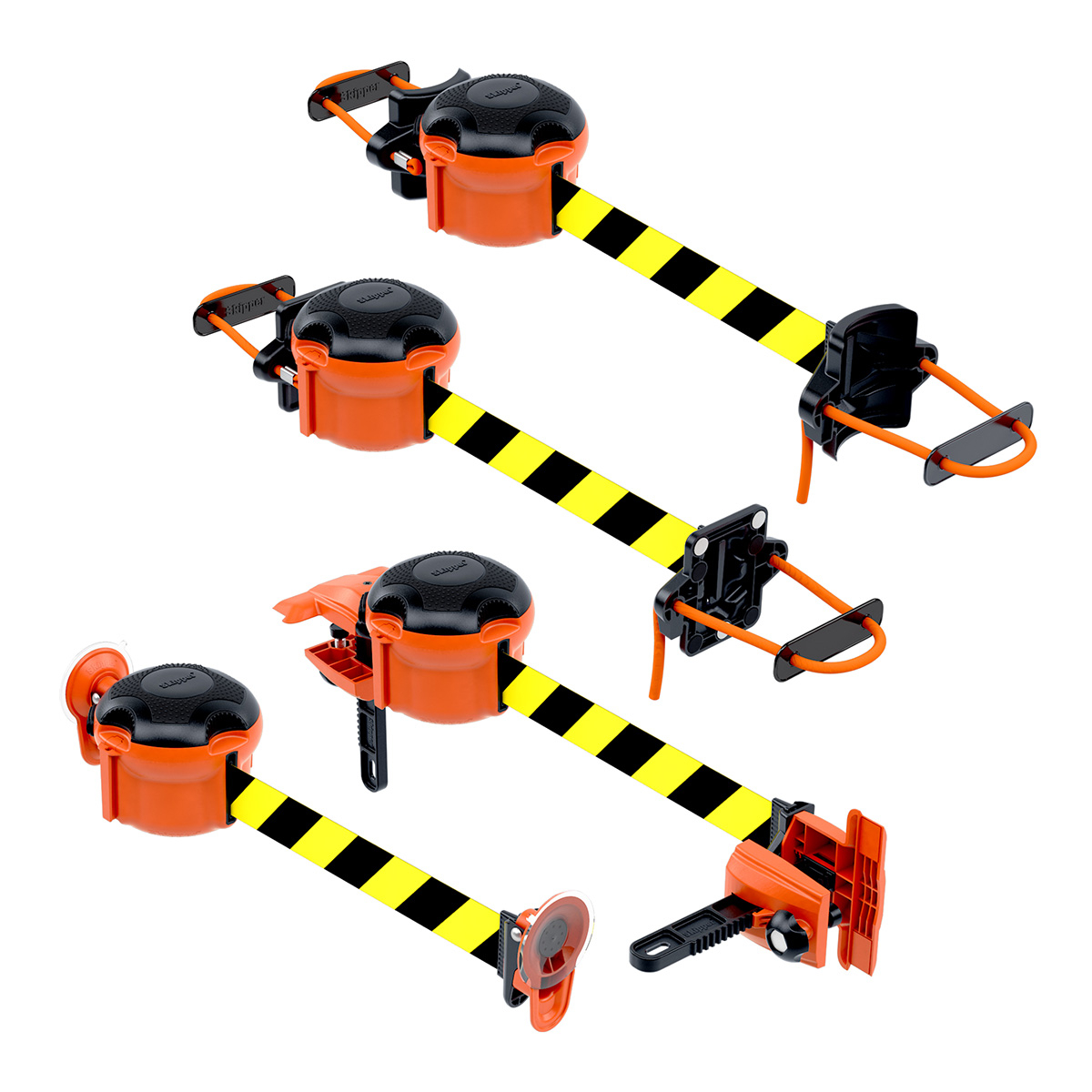 Skipper XS Retractable Safety Barrier With Different Attachment And Fixing Options