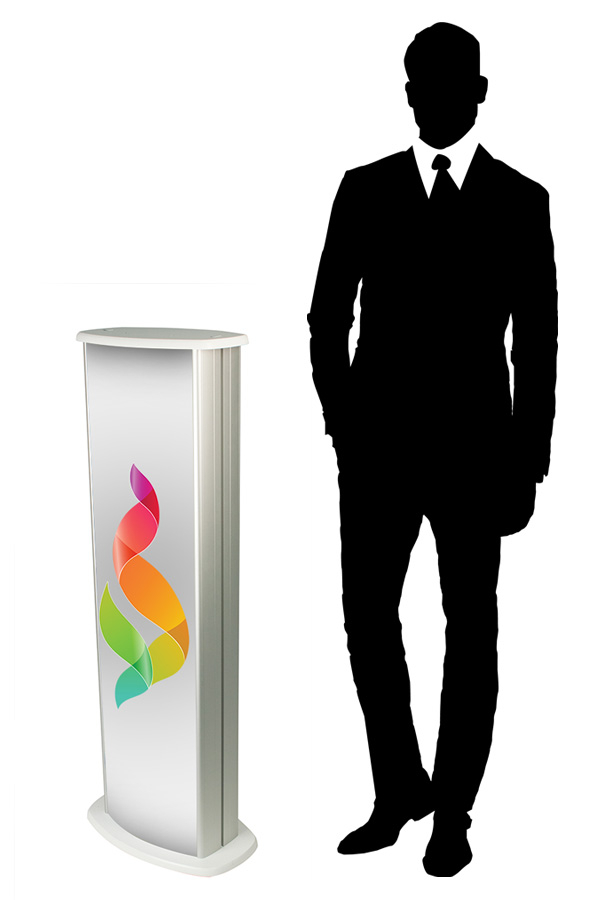 Slim Column Display Podium