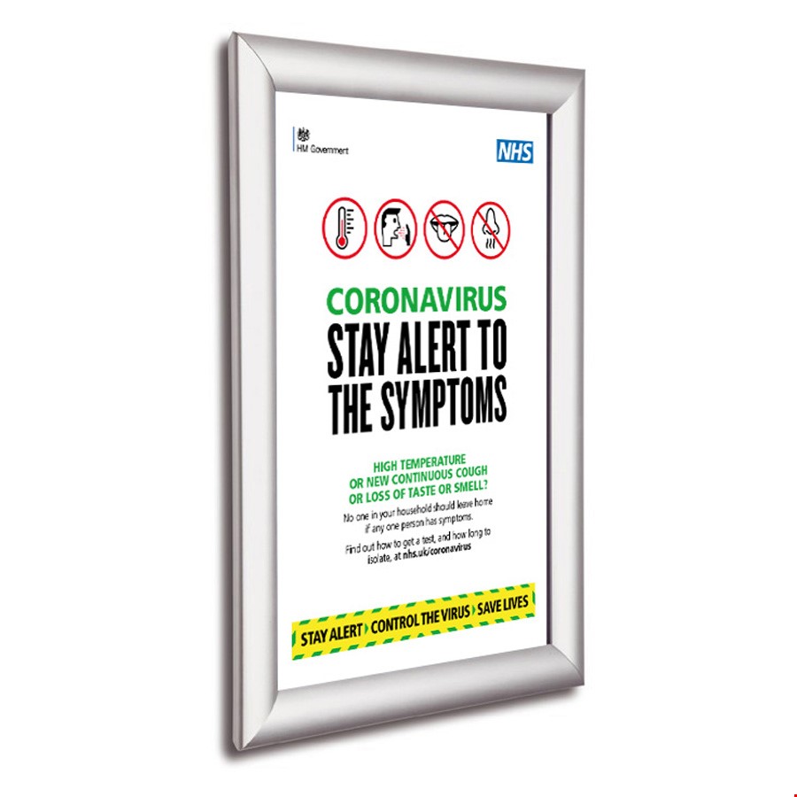 Snap Poster Frames  For Displaying Safety Information And Business Operation Guidelines