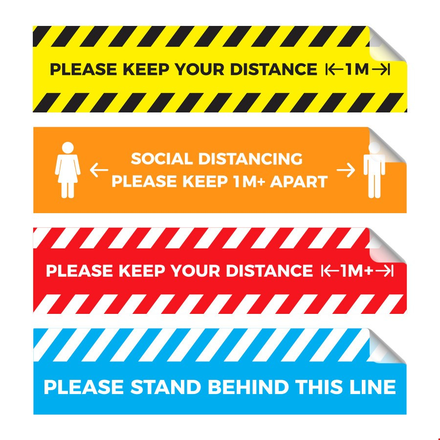 Rectangular Queue Management Floor Graphics