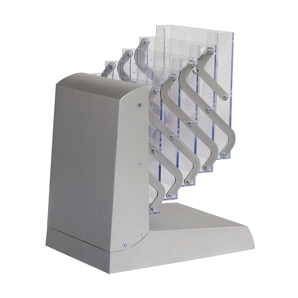 Spacemaster Freestanding Booklet Stands Collapses Down into An Easy to Carry Sizes
