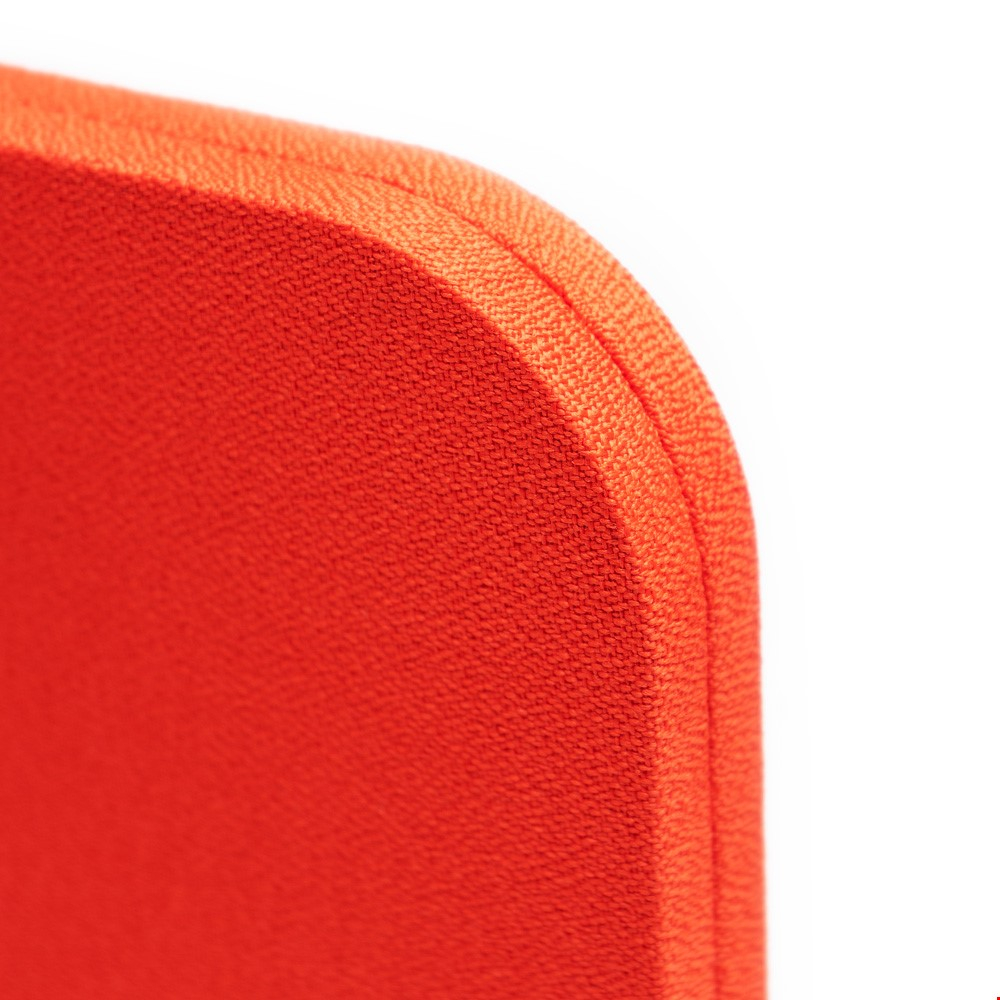 Spectrum Fabric Desk Screen Dividers With 50mm Radius Curved Corners