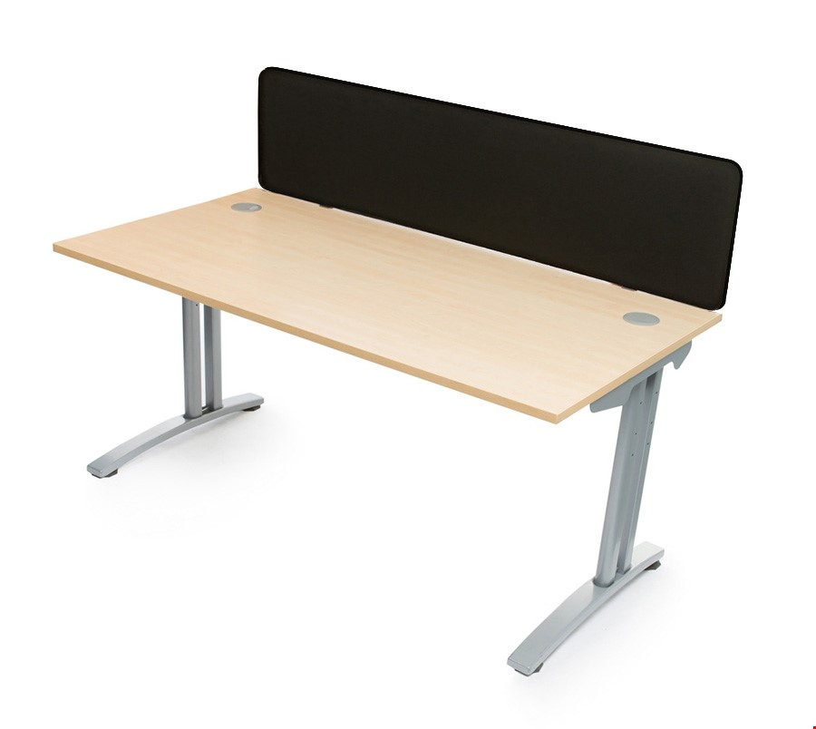 Spectrum Straight Desk Screen Is Available in 12 Vibrant Fabric Finishes