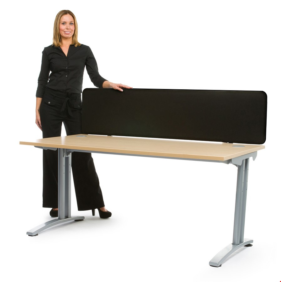 Spectrum Fabric Straight Office Desk Screen