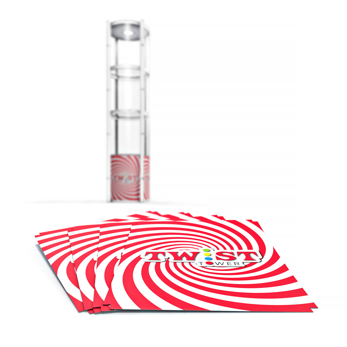 Spiral Twist Display Printed Replacement Graphic Panels
