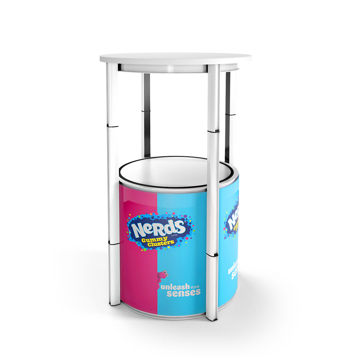 Custom Brand Pop Up Counter Plinth with 4x Printed Graphic Panels