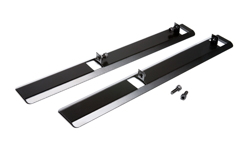 Stabilising feet included for use underneath where your monitor bracket is attahed