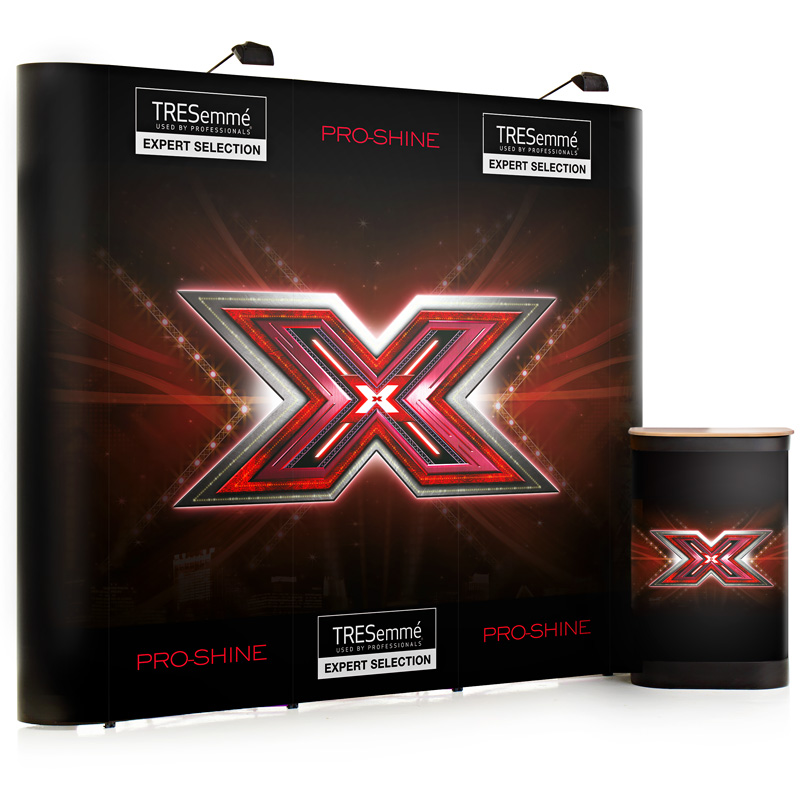 3x3 Straight Pop Up Exhibitor Stand Kit - Everything included