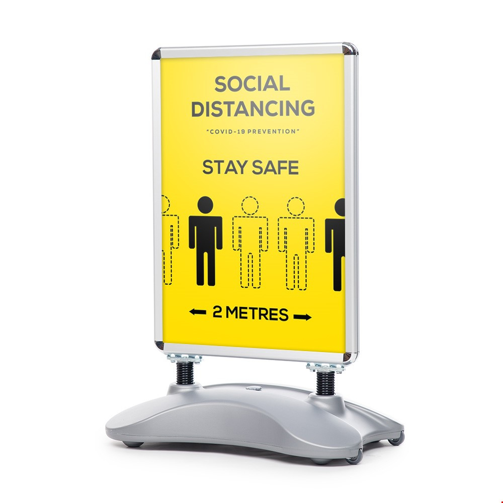 TEMPEST® A1 Water Base Pavement Sign Can Be Used To Remind & Enforce Safe Social Distancing