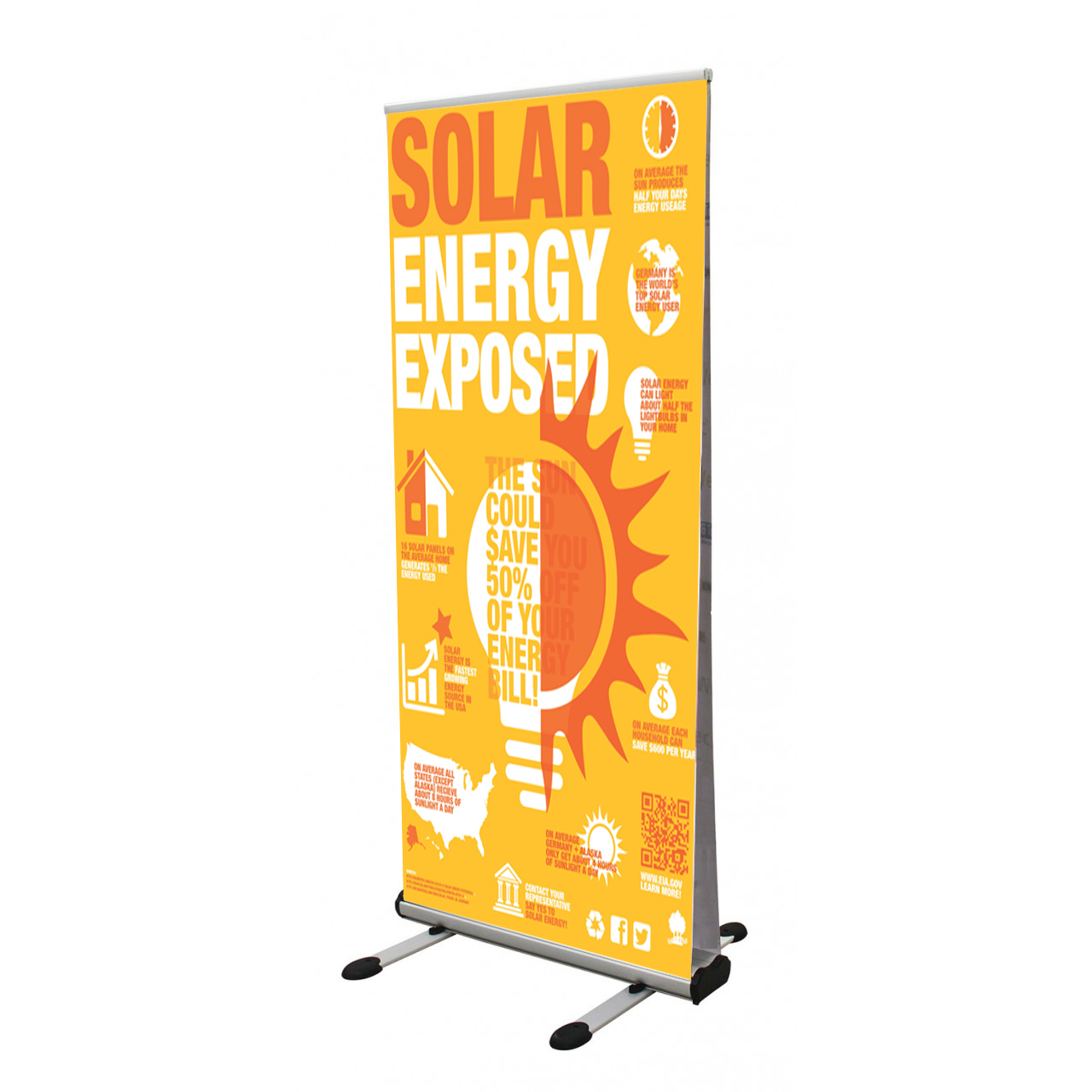 Thunder Double Sided Outdoor Banner Stand 