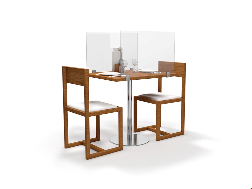 Table Divider Distancing Screen For Restaurants