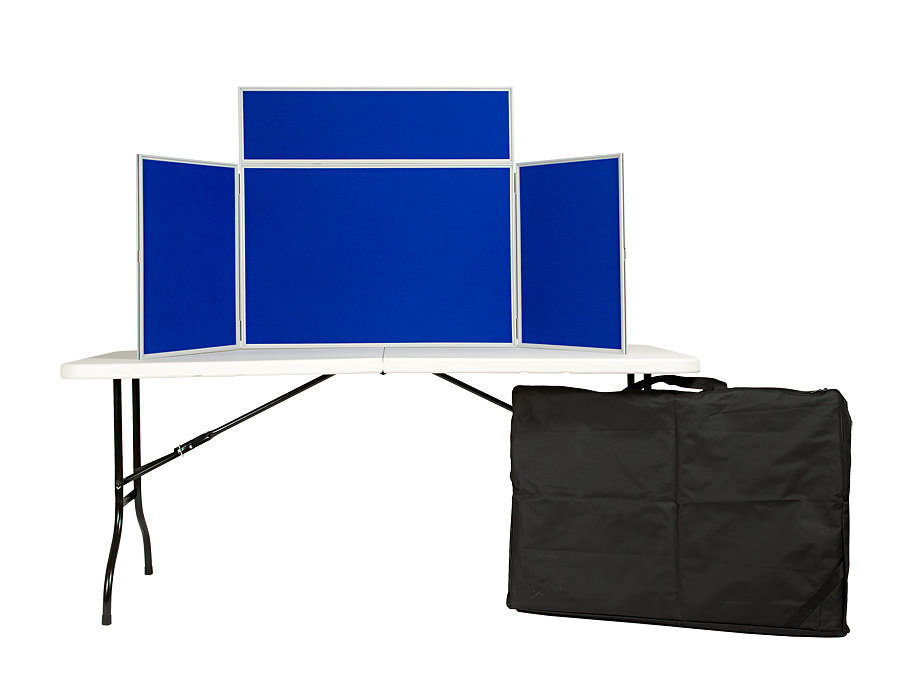 Junior tabletop display board inc. header and carry bag PVC Frame